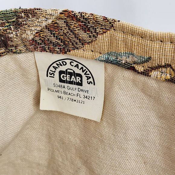 Vintage Sea Creature Tapestry Shopper Tote Bag Ocean Dolphin Turtle Shells - Picture 8 of 11